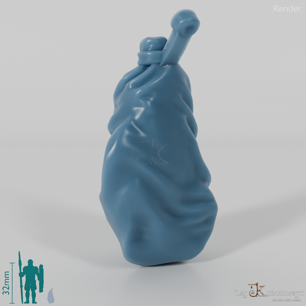 Halfling sack with back buckle