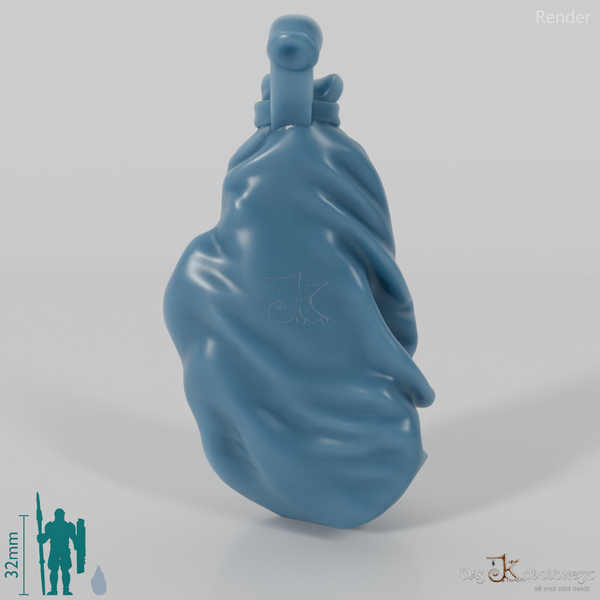 Halfling sack with back buckle