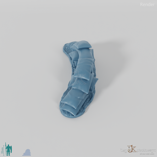 Sandbag barricade 01