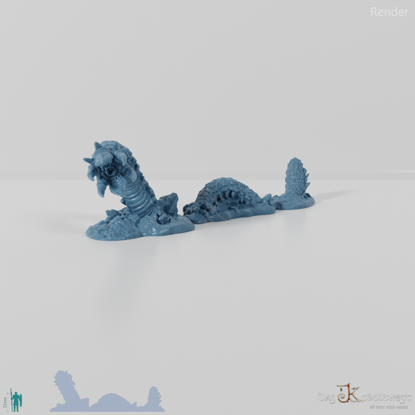 Burrowing desert worm