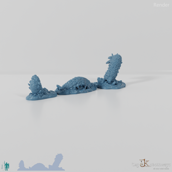 Burrowing desert worm