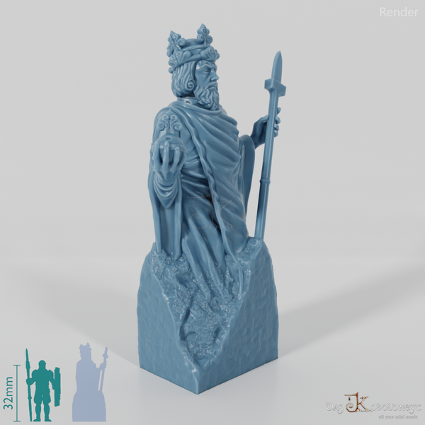 Unvollendete Königsstatue