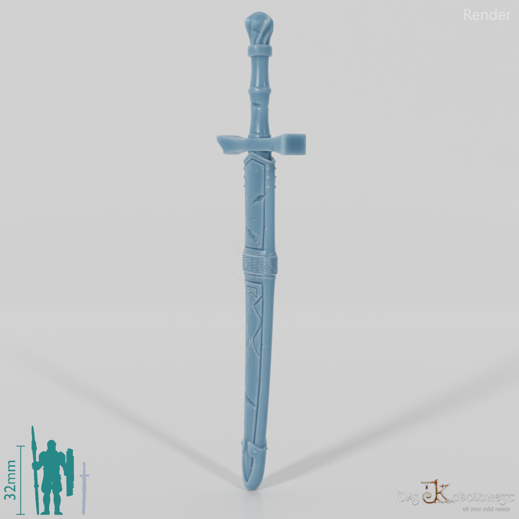 Ghost accessories - scabbard A with sword