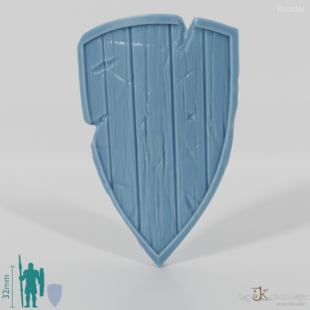 Ghost shield A, damaged by hand