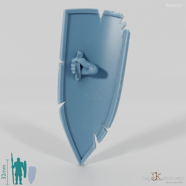 Human Shield A, emblem damaged with hand (Gonthan)