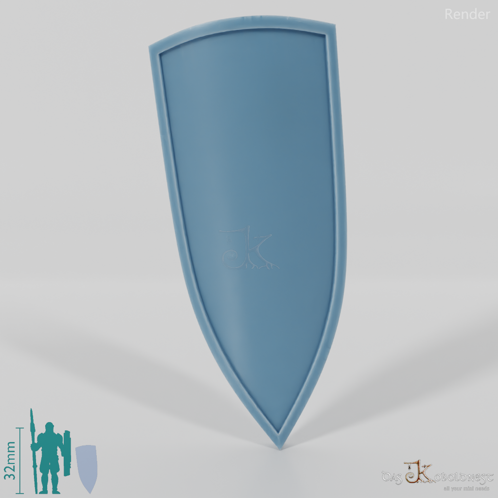 Human shield high handle A with hand (Gonthan)