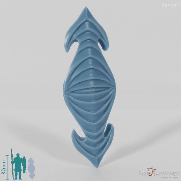 Elven Shield - Held vertically with hand