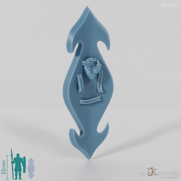 Elven Shield - Held vertically with hand