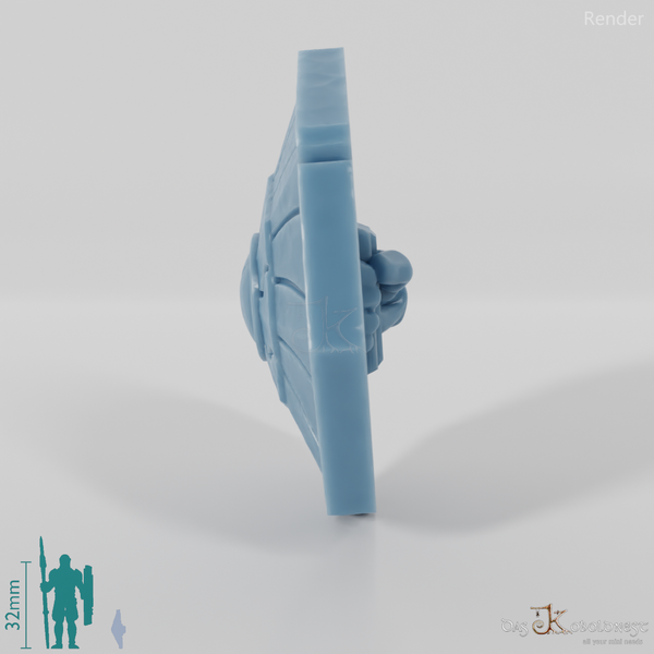 Zwergischer Achteckschild A mit Hand