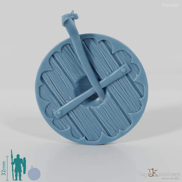 Equestrian people's back shield with decorations