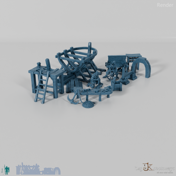 Bootsbauerei - Modellset Bootswerft