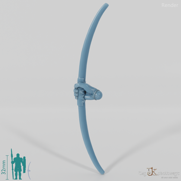 Reitervolk-Kurzbogen 2 mit Hand