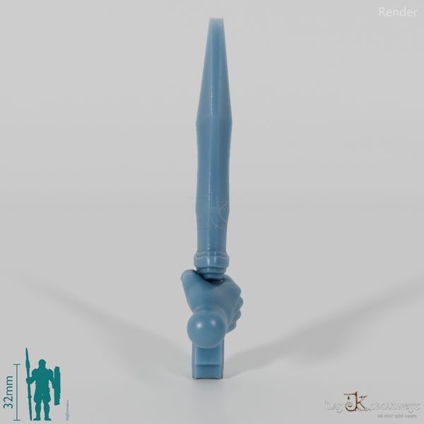 Halfling short sword A with hand