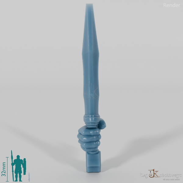 Halfling short sword A with hand