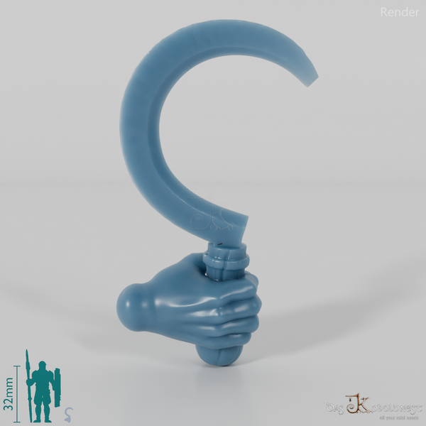 Halfling sickle with hand