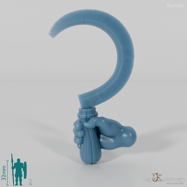 Halfling sickle with hand