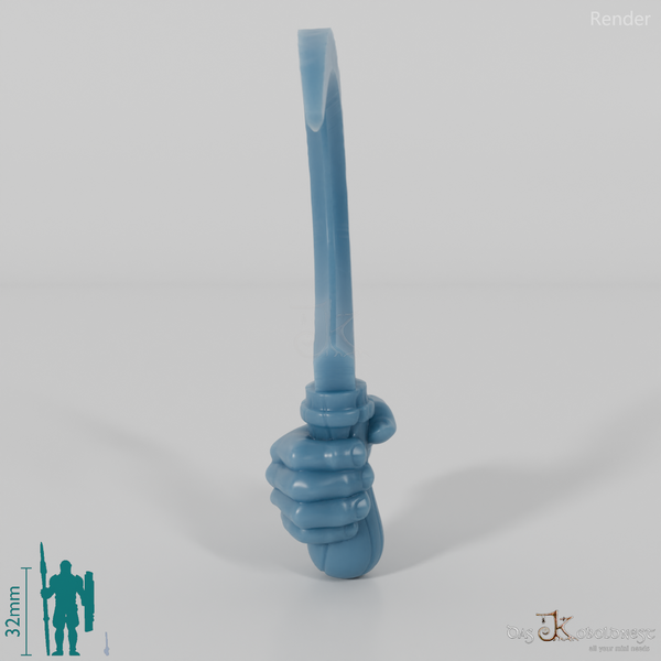 Halfling sickle with hand
