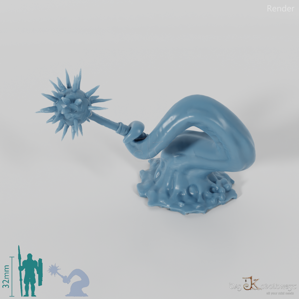 Little slime monster with weapon 01