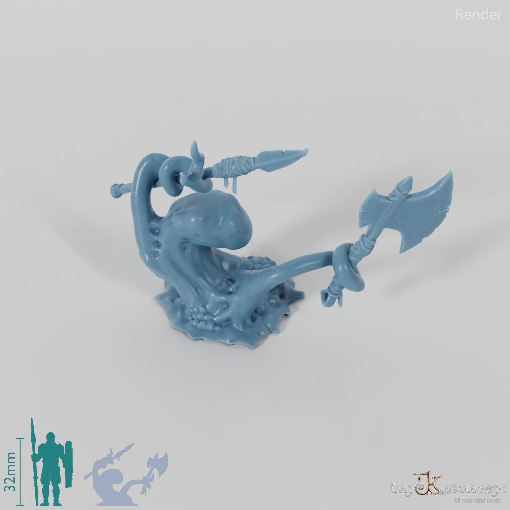 Little slime monster with weapon 05