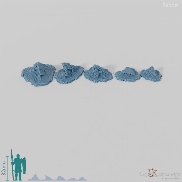 Versunkene Tempelüberreste