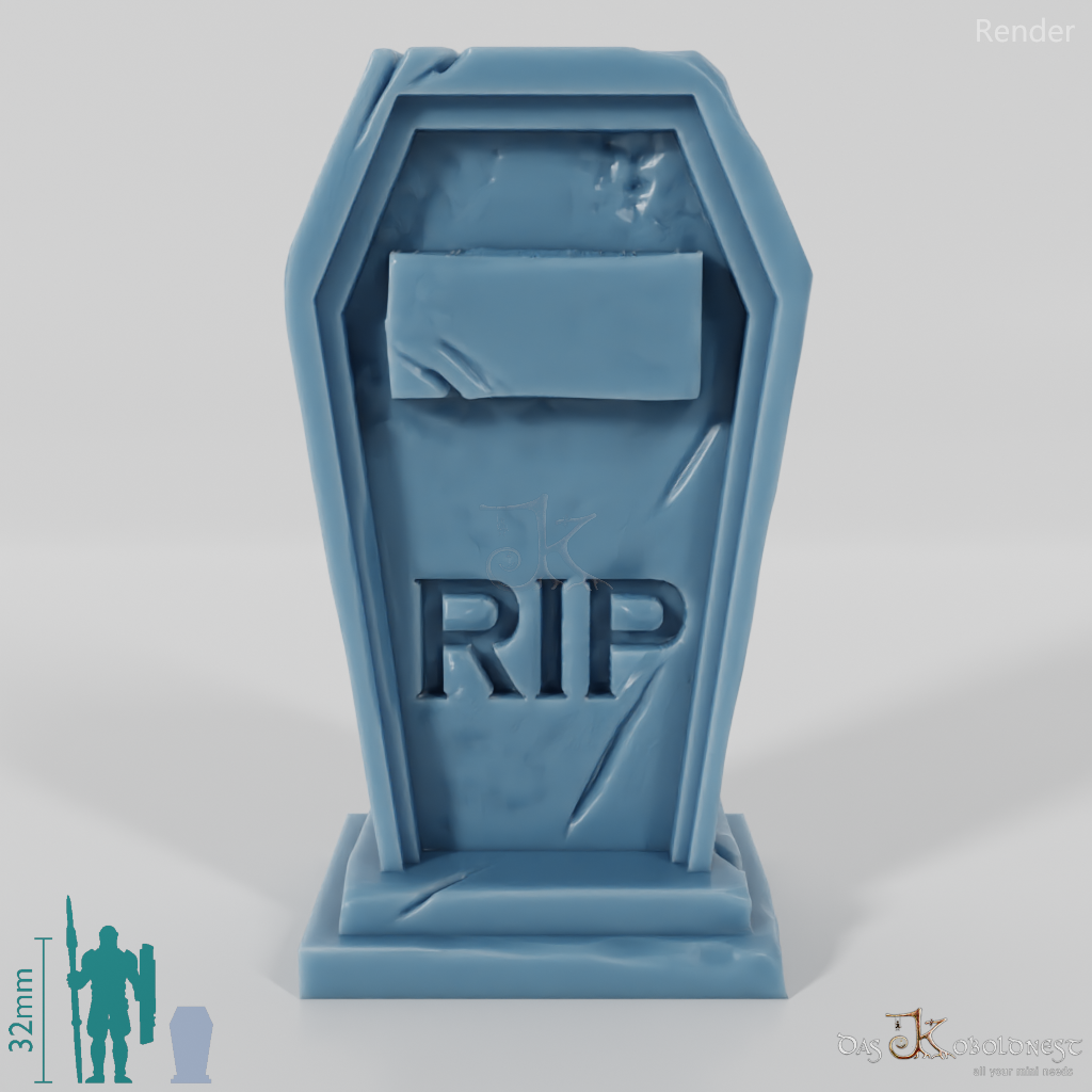 Coffin-shaped gravestone