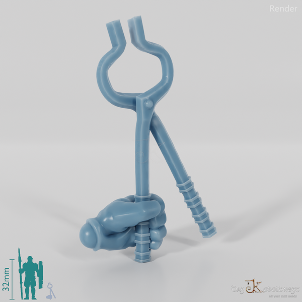 Dwarven blacksmith's tongs with hand (small)