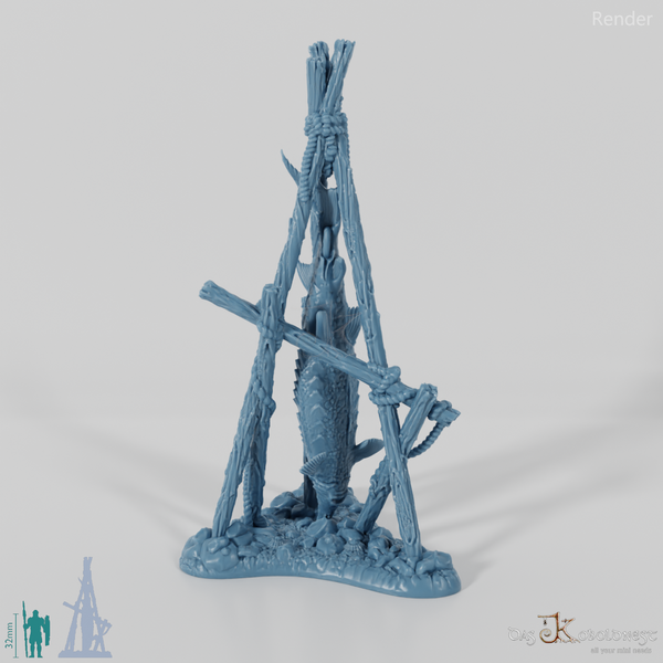 Räucherfisch und Fässer