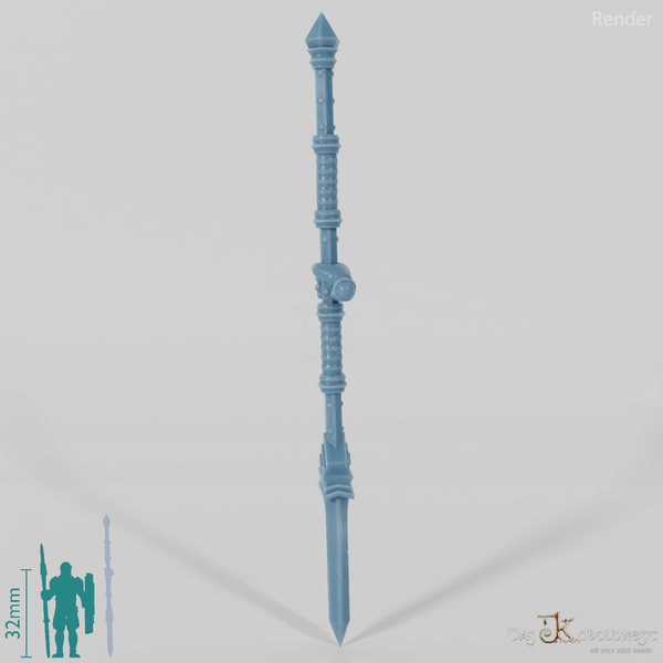 Dwarven lance A with hand (alternative pose)