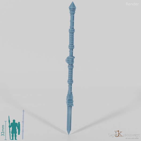 Dwarven lance A with hand (alternative pose)