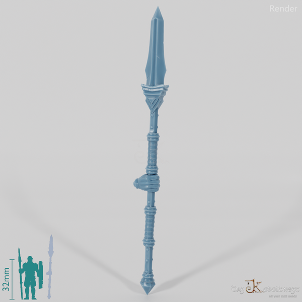 Dwarven lance A with hand