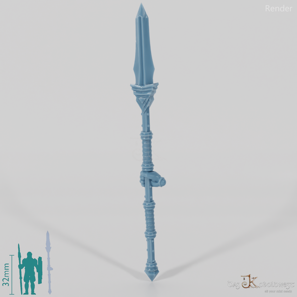 Dwarven lance A with hand