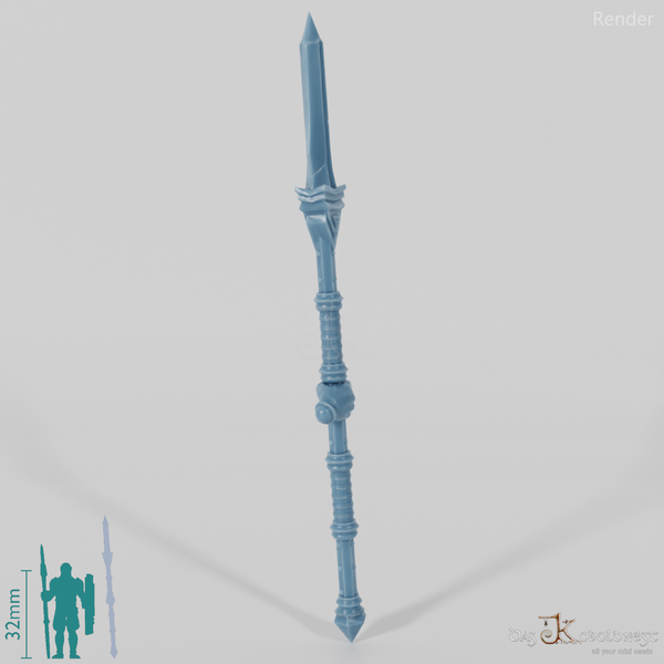 Dwarven lance A with hand