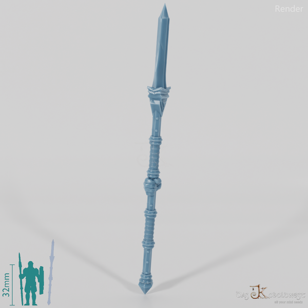 Dwarven lance A with hand