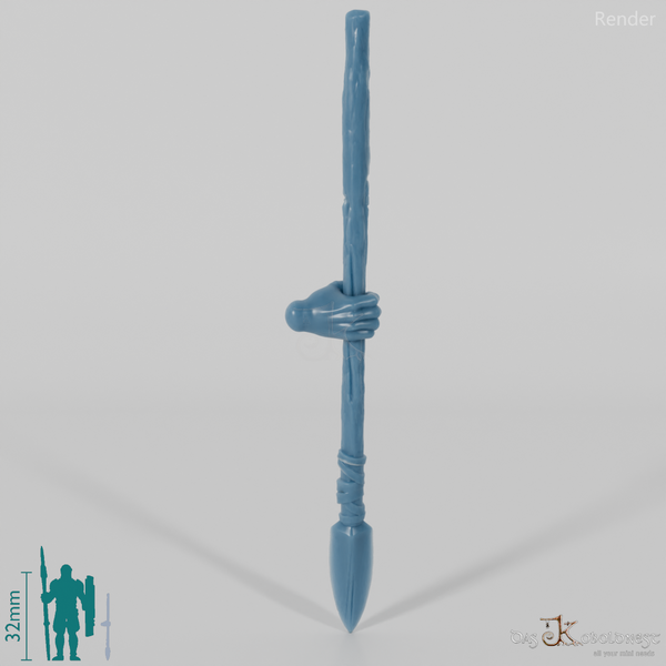Halfling Spear A with Hand (Lowered)