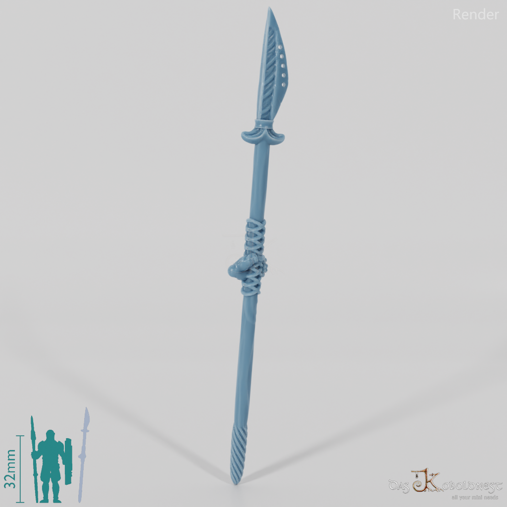 Elven spear A with hand
