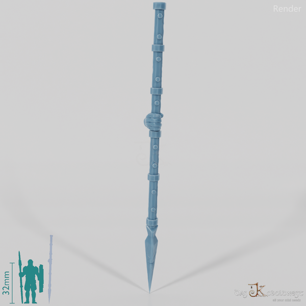 Zwergenlanze B mit Hand (Alternativpose)