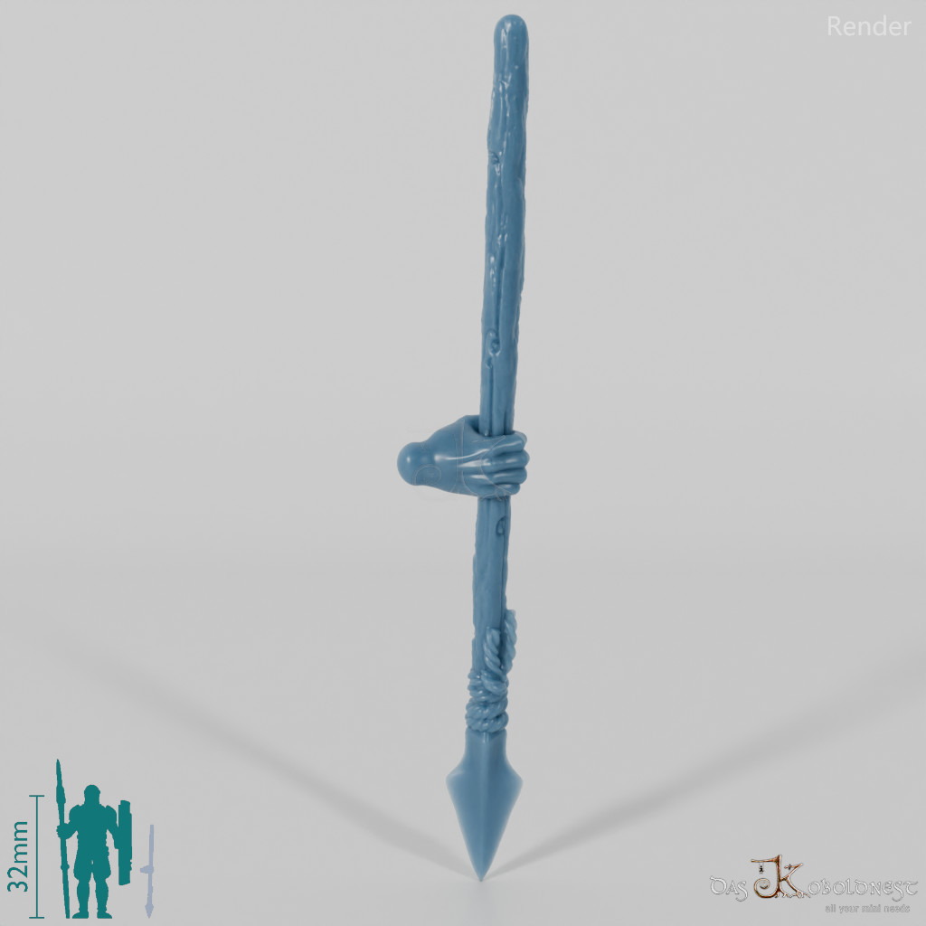 Halfling Spear B with Hand (Lowered)