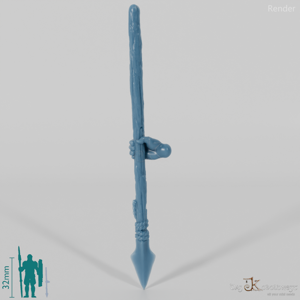 Halfling Spear B with Hand (Lowered)