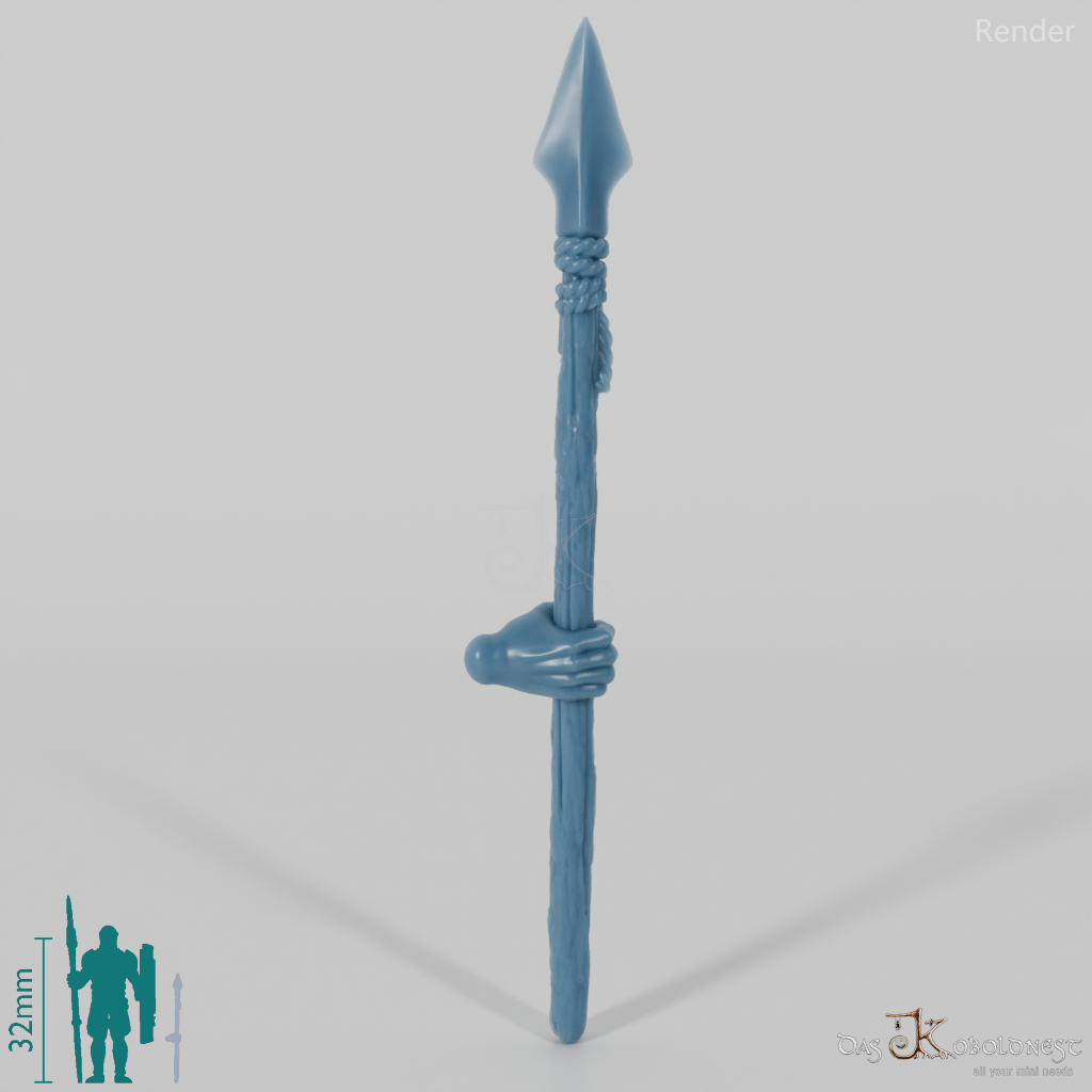 Halfling spear B with hand