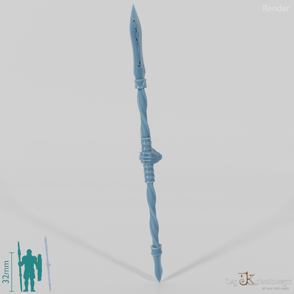 Elven spear B with hand