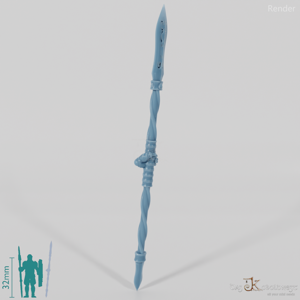 Elven spear B with hand