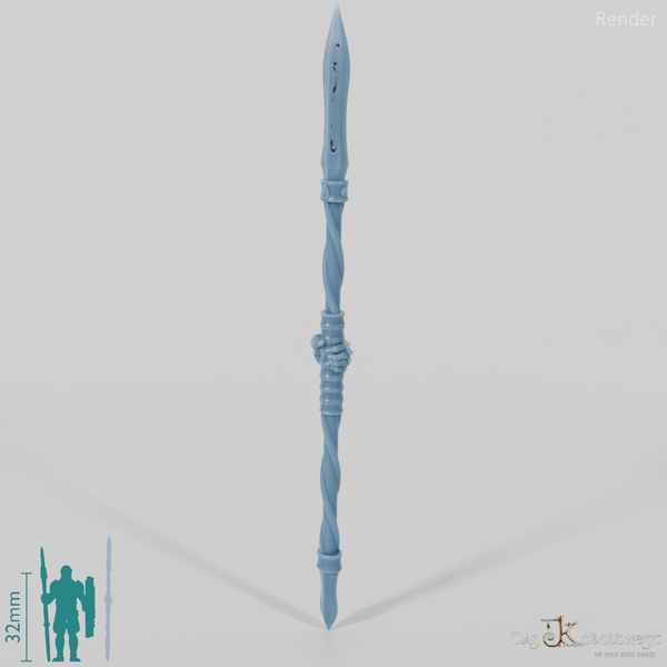 Elven spear B with hand