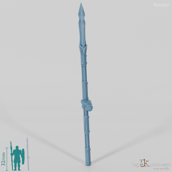 Zwergenlanze C mit Hand