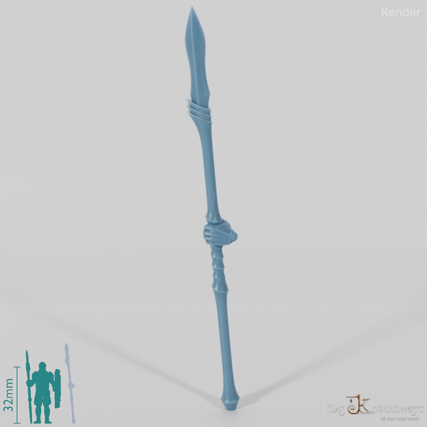 Spear C with hand
