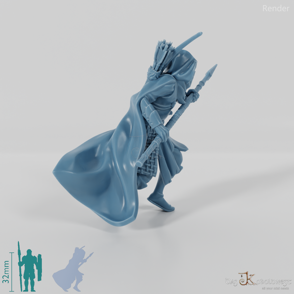 Waldläufer mit Speer A