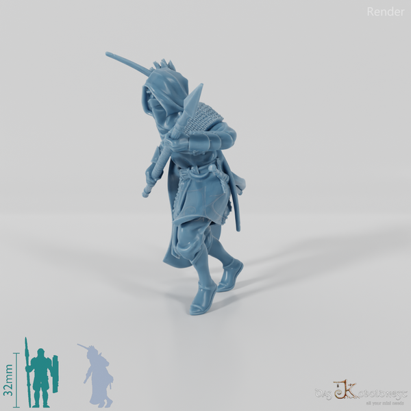 Waldläufer mit Speer A