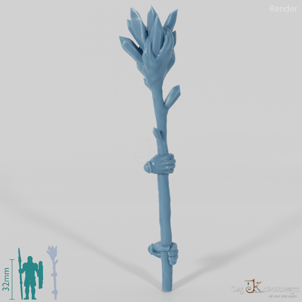 Dwarven Crystal Staff - Two-handed