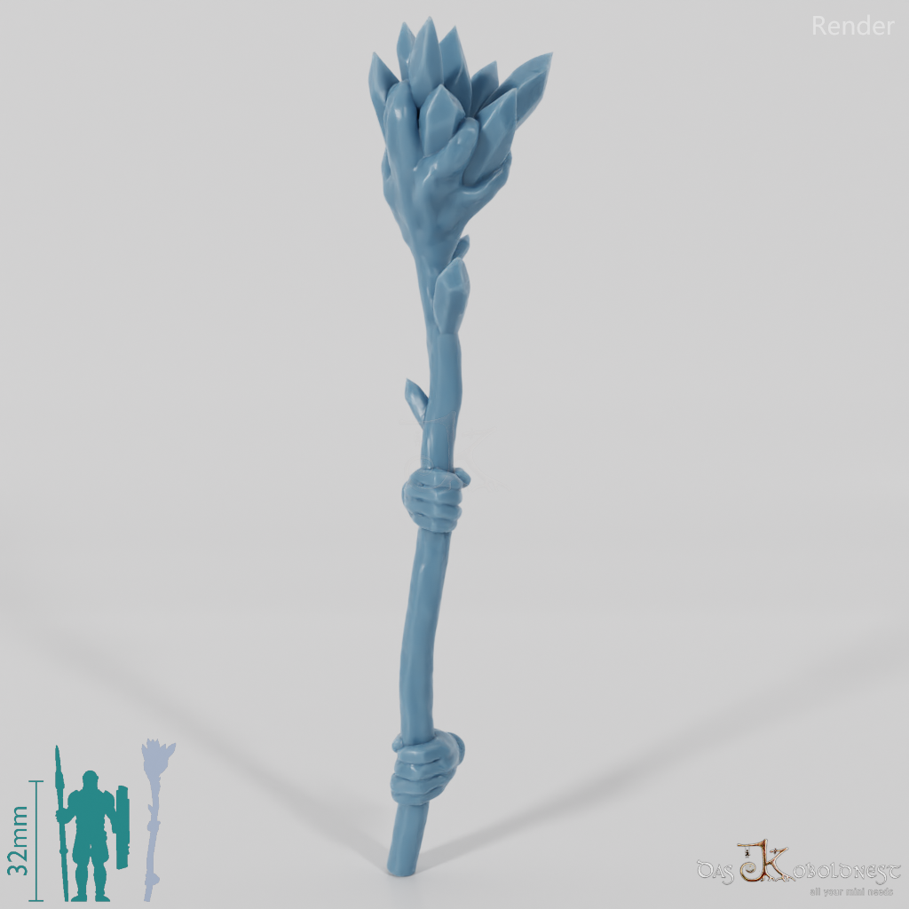 Dwarven Crystal Staff - Two-handed