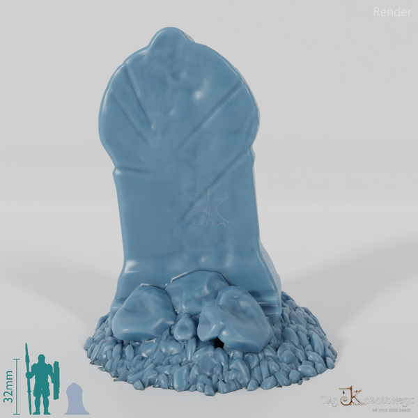 Behauener Grabstein 08