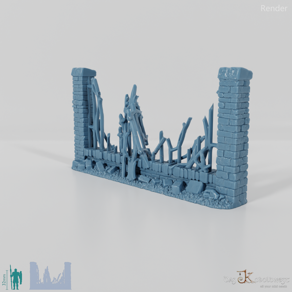 Fence - Iron Cemetery Fence C0 - Destroyed